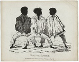 Artist: Fernyhough, William. | Title: Native dance. | Date: 1844 | Technique: lithograph, printed in black ink, from one stone