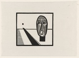 Artist: Groblicka, Lidia. | Title: Waiting tree | Date: 1972 | Technique: woodcut, printed in black ink, from one block