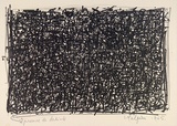Artist: Halpern, Stacha. | Title: not titled [Abstraction] | Date: 1965 | Technique: lithograph, printed in black ink, from one stone [or plate]