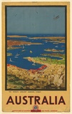 Artist: Collins, Albert. | Title: The world's loveliest harbour, Sydney, Australia. | Date: 1930 | Technique: lithograph, printed in colour, from multiple stones