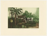 Artist: GRIFFITH, Pamela | Title: One Cow Dairy | Date: 1984 | Technique: hardground-etching and aquatint, printed in colour, from two zinc plates | Copyright: © Pamela Griffith