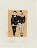 Artist: Johnson, Tim. | Title: Two punks. | Date: 1979 | Technique: screenprint, printed in colour, from multiple stencils | Copyright: © Tim Johnson