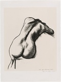 Artist: ROSE, David | Title: Life drawing #3 | Date: 2001 | Technique: lithograph, printed in black ink, from one stone over screenprint, printed in warm buff ink, from one screen