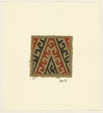 Title: Kait krek [Hook and cross] | Date: 2007 | Technique: engraving, printed in colour, from two copper plates