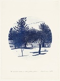 Artist: ROSE, David | Title: Ourimbah studio as willow pattern plate | Date: 1978 | Technique: aquatint, printed in black ink, from one plate