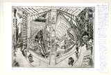 Artist: Rooney, Elizabeth. | Title: Reflections 1989 Pitt Street, a sort of post script to 1988 and all that | Date: 1989 | Technique: etching and aquatint printed in black ink with plate-tone, from one plate; pencil additions