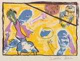 Artist: Allen, Davida | Title: All of my life is leaking away | Date: 1991, July - September | Technique: lithograph, printed in colour, from multiple stones