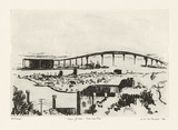 Artist: McCarlie, Margaret. | Title: View from Newcastle I | Date: 1984 | Technique: etching