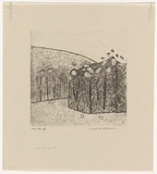 Artist: WILLIAMS, Fred | Title: Forest at Almerton. Number 1 | Date: 1962 | Technique: etching, engraving, drypoint, printed in black ink, from one copper plate | Copyright: © Fred Williams Estate