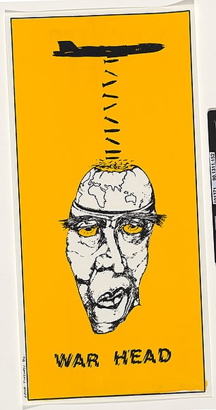 Artist: Clarkson, Jean. | Title: Warhead. | Date: 1984 | Technique: screenprint, printed in colour, from two stencils