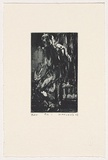 Artist: Macleod, Euan. | Title: Fig 1 | Date: 2003 | Technique: etching, aquatint and open-bite, printed in blue/black ink, from one plate