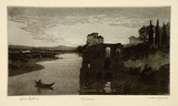 Artist: LINDSAY, Lionel | Title: Cordova | Date: 1920 | Technique: aquatint, printed in black ink, from one plate | Copyright: Courtesy of the National Library of Australia