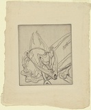 Artist: Graham, Geoffrey. | Title: Bone figure. | Date: c.1938 | Technique: etching, printed in black ink, from one plate