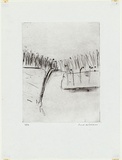 Artist: WILLIAMS, Fred | Title: Landscape with goose | Date: 1973 | Technique: drypoint, roulette, electric hand engraving tool and burnisher, printed in black ink, from one copper plate | Copyright: © Fred Williams Estate