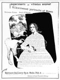 Artist: UNKNOWN | Title: Silkscreened portraits of women. Walters Gallery | Date: c.1975 | Technique: screenprint