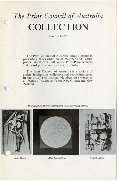 Artist: PRINT COUNCIL OF AUSTRALIA | Title: Periodical | Imprint. Melbourne: Print Council of Australia, vol. 08, no. 3,  1973 | Date: 1973