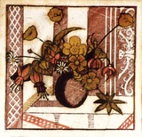 Artist: Syme, Eveline | Title: Mixed flowers | Date: 1933 | Technique: linocut, printed in colour, from four blocks (yellow ochre, vermillion, cobalt, ultramarine)