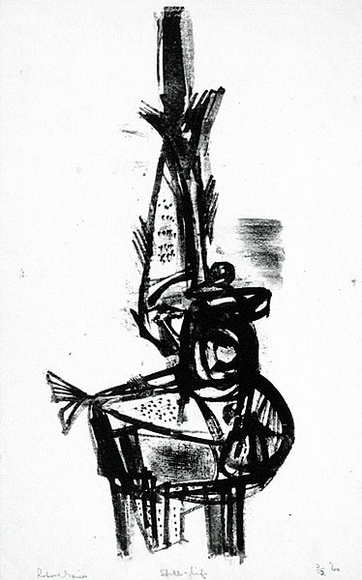 Artist: Grieve, Robert. | Title: Still life | Date: 1960 | Technique: lithograph, printed in black ink, from one hard grained aluminium plate