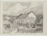 Artist: LINDSAY, Lionel | Title: Old house Berry's Bay. | Date: c.1909 | Technique: lithograph, printed in grey ink, from one stone | Copyright: Courtesy of the National Library of Australia