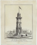 Artist: Deutsch, Herman. | Title: The Victorian Explorers Monument erected by the inhabitants of Ballarat, February 6th 1863. | Date: 1863 | Technique: lithograph, printed in black ink, from one stone