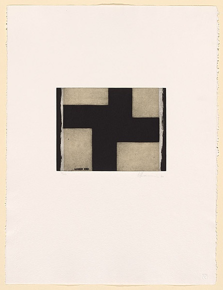 Artist: Harris, Brent. | Title: Lands end | Date: 1988 | Technique: etching and aquatint, printed in black ink, from one zinc plate