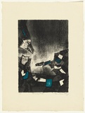 Artist: KING, Grahame | Title: Hanging rock | Date: 1965 | Technique: lithograph, printed in colour, from two stones [or plates]
