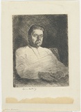 Artist: LINDSAY, Lionel | Title: Chris Brennan | Date: 1914 | Technique: etching, printed in black ink, from one plate | Copyright: Courtesy of the National Library of Australia