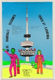 Artist: Morrow, David. | Title: We've sabotaged Telecom's tower at Canberra. | Date: 1980 | Technique: screenprint, printed in colour, from five stencils