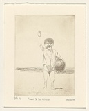 Artist: Hall, Wayne. | Title: Farewell to this millennium | Date: 1999, November | Technique: etching, printed in sepia ink, from one plate