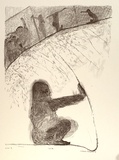 Artist: Robinson, William. | Title: Gorilla [1] | Date: 1990 | Technique: lithograph, printed in black ink, from one stone