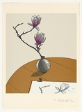 Artist: ROSE, David | Title: Drawing magnolias | Date: 1983 | Technique: screenprint, printed in colour, from multiple stencils
