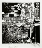 Artist: Higson, Shayne. | Title: A COMMON PROBLEM la  dies. | Date: 1984-89 | Technique: linocut, printed in black ink, from one block
