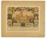 Artist: Austin, G.B.H. | Title: Invitation: Australian Commonwealth celebrations to a conversazione in the Exhibition Building, May 1901. | Date: 1901 | Technique: lithograph, printed in colour, from multiple stones [or plates]
