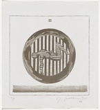 Artist: SELLBACH, Udo | Title: (Target) | Date: 1966 | Technique: lithograph, printed in brown ink, from one stone [or plate]