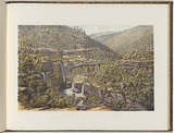 Artist: von Guérard, Eugene | Title: Moroka River Falls, foot of Mount Kent, Gippsland | Date: (1866-68) | Technique: lithograph, printed in colour, from multiple stones [or plates]