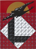 Artist: Bennett, Gordon. | Title: Home decor (Counter composition) black swan | Date: 1998 | Technique: lithograph, printed in colour, from five aluminium plates | Copyright: © Gordon Bennett, Licensed by VISCOPY, Australia