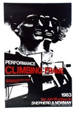 Artist: MERD INTERNATIONAL | Title: Poster: Performance, Climbing frame Sat July 16 | Date: 1984 | Technique: screenprint