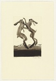 Artist: Law, Roger. | Title: Not titled [two rabbits fighting]. | Date: 2005 | Technique: aquatint, printed in black ink, from one plate