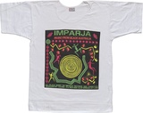 Artist: REDBACK GRAPHIX | Title: T-shirt: Imparja. | Date: 1985 | Technique: screenprint, printed in colour, from multiple stencils