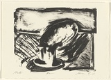 Artist: Lee, Graeme. | Title: Blown | Date: 1996 | Technique: lithograph, printed in black ink, from one stone