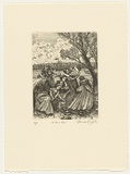 Artist: GRIFFITH, Pamela | Title: A new life | Date: 1988 | Technique: hardground-etching and aquatint, printed in black ink, from one copper plate | Copyright: © Pamela Griffith
