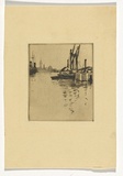 Artist: MacNally, M.J. | Title: Lower Yarra. | Date: c.1899 | Technique: drypoint, printed in black ink, from one plate