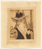 Artist: Barker, H. Neville. | Title: Fete. | Date: 1934 | Technique: etching and aquatint, printed in brown ink, from one plate