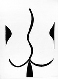 Artist: MERD INTERNATIONAL | Title: (Design - abstract woman - back No.8) | Date: 1984 | Technique: screenprint