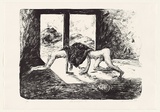 Artist: UNSWORTH, Ken | Title: Villa des vergesseurs III | Date: 1987 | Technique: transfer-lithograph, printed in black ink, from one stone