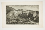 Artist: Courier, Jack. | Title: Lerderderg River. | Technique: etching, printed in black ink, from one plate