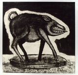 Artist: MILOJEVIC, Milan | Title: Trophy | Date: 1991 | Technique: etching, aquatint, printed in black ink with plate-tone, from one  plate | Copyright: © Milan Milojevic
