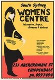 Artist: Morrow, David. | Title: South Sydney Women's Centre. | Date: 1980 | Technique: screenprint, printed in colour, from three stencils