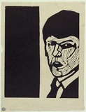 Artist: MADDOCK, Bea | Title: Male III | Date: (1967-68) | Technique: woodcut, printed in black ink, from one masonite block