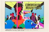 Artist: Morrow, David. | Title: Community reflections. | Date: 1981 | Technique: screenprint, printed in colour, from five stencils